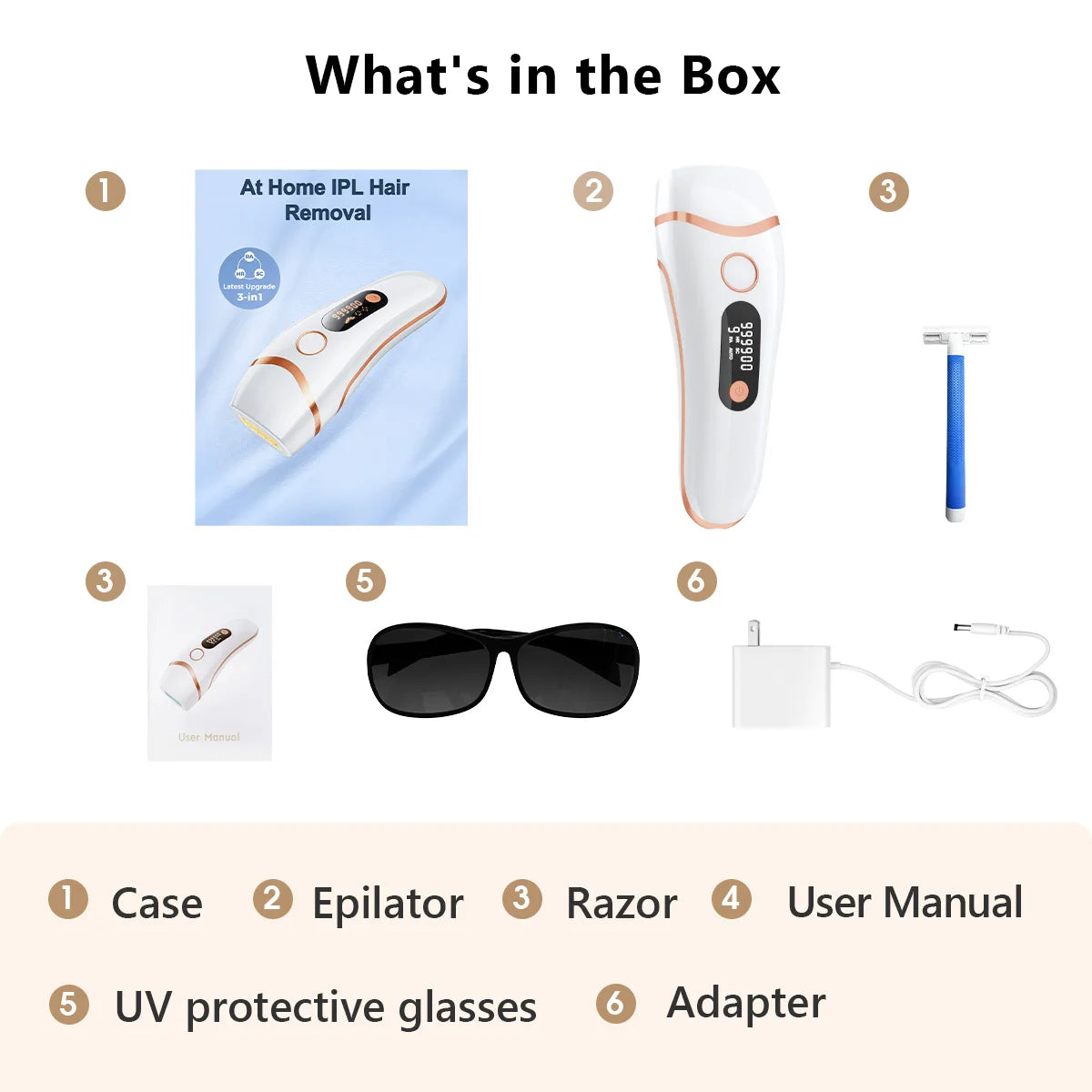 Noreter 999000 Flashes Laser Hair Removal Painless Permanent Photoepilation for Men Women Trimmer Electric Depilador