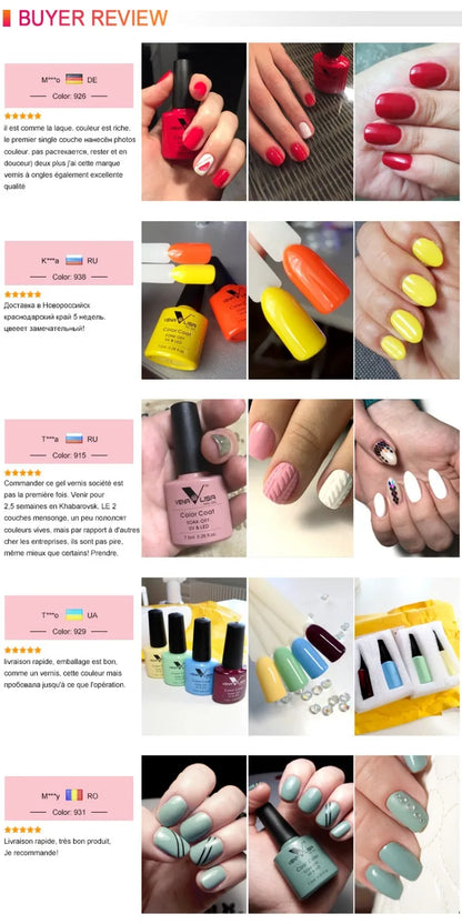 Venalisa TPO FREE HEMA FREE Nail Color Gel Polish CANNI Manicure Factory Nail Lacquer Led UV Soak off Color Gel Varnish Lacquer