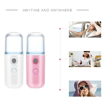 30ml Mini Humidifier For Car Home Office Portable Rechargeable Small Wireless Personal Face Sprayer Cool Mist Maker Humidifier