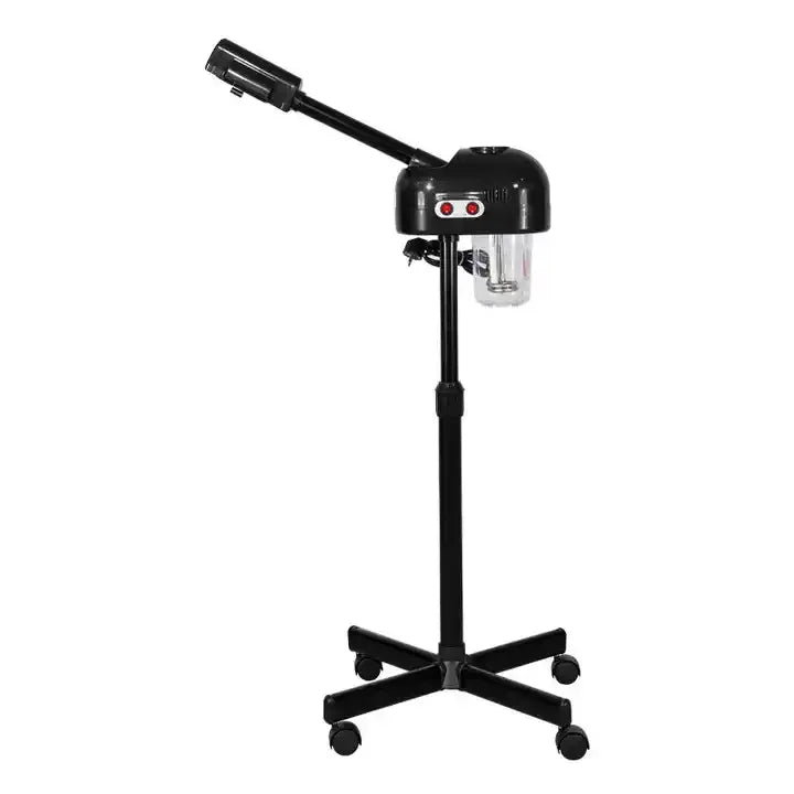 Professional Big Vaporizer Hot Facial Steamer Black Ozone Vapor Medical Facial Spa Face Steamer for Salon