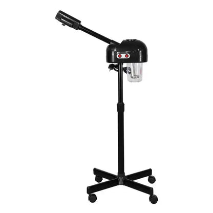 Professional Big Vaporizer Hot Facial Steamer Black Ozone Vapor Medical Facial Spa Face Steamer for Salon