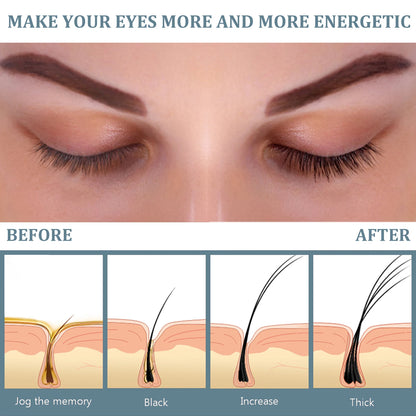 3ml Eyelash Serum For Growth Collagen Hyaluronic Acid Lash Enhancer Natural Longer Thicker Lashes And Brows Nourishing Formula