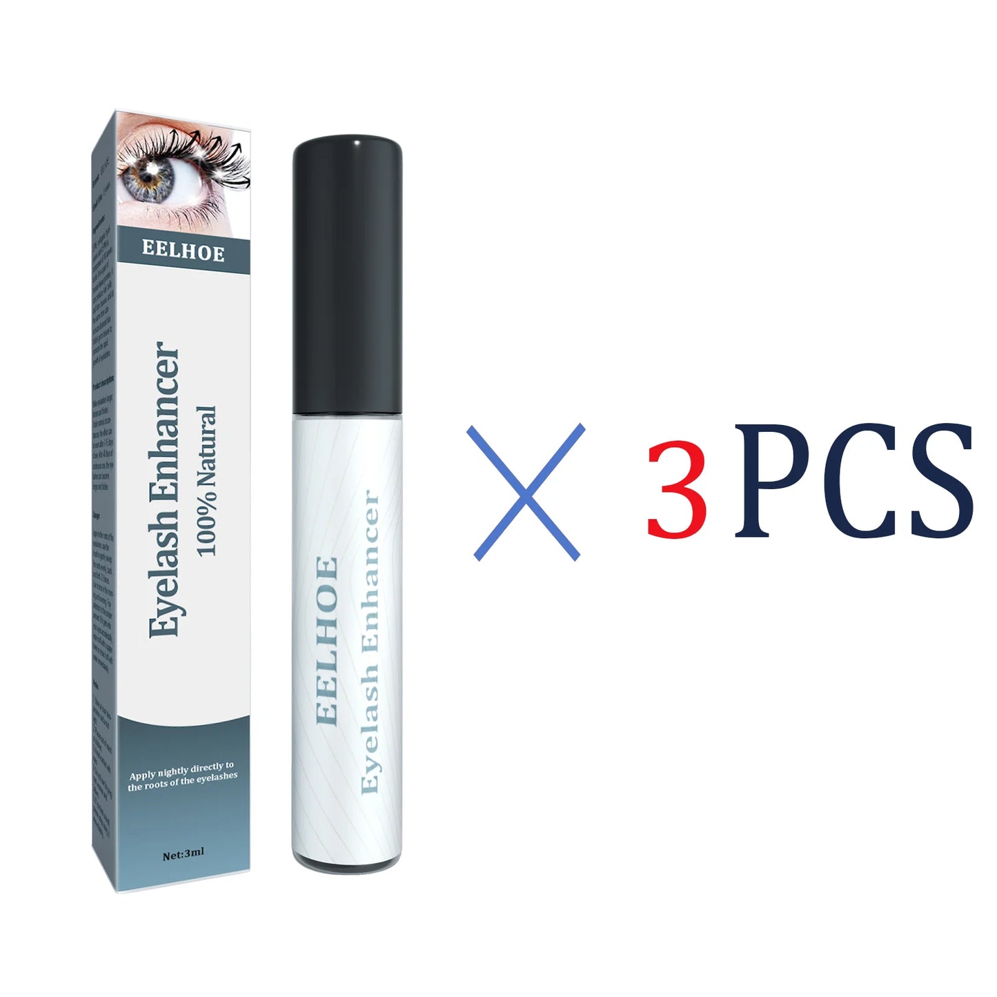 3ml Eyelash Serum For Growth Collagen Hyaluronic Acid Lash Enhancer Natural Longer Thicker Lashes And Brows Nourishing Formula