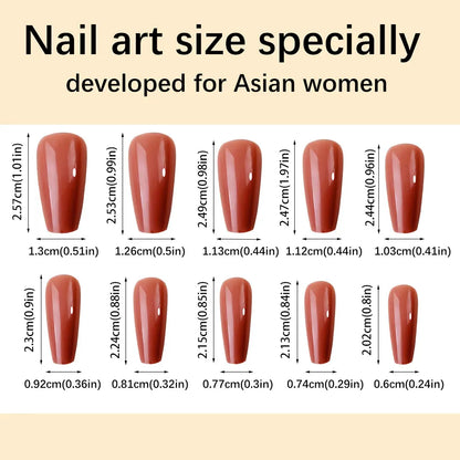576pcs Colorful Glossy Long Coffin Press On Nails 24 Solid Colors Acrylic Extension Nail Tips Full Cover Artificial Fake Nails 2