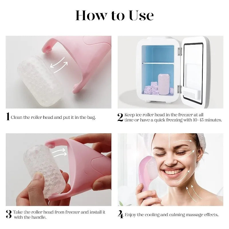 Ice Massager Roller for Face & Body: Lifting, Tightening & Stress Release – Women Skin Care Beauty Tool