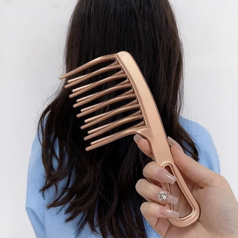 Double Rows Of Wide Tooth Comb Long Hair Curly Hair Fluffy Styling Tool Special Hair Comb Anti-static Hairbrush
