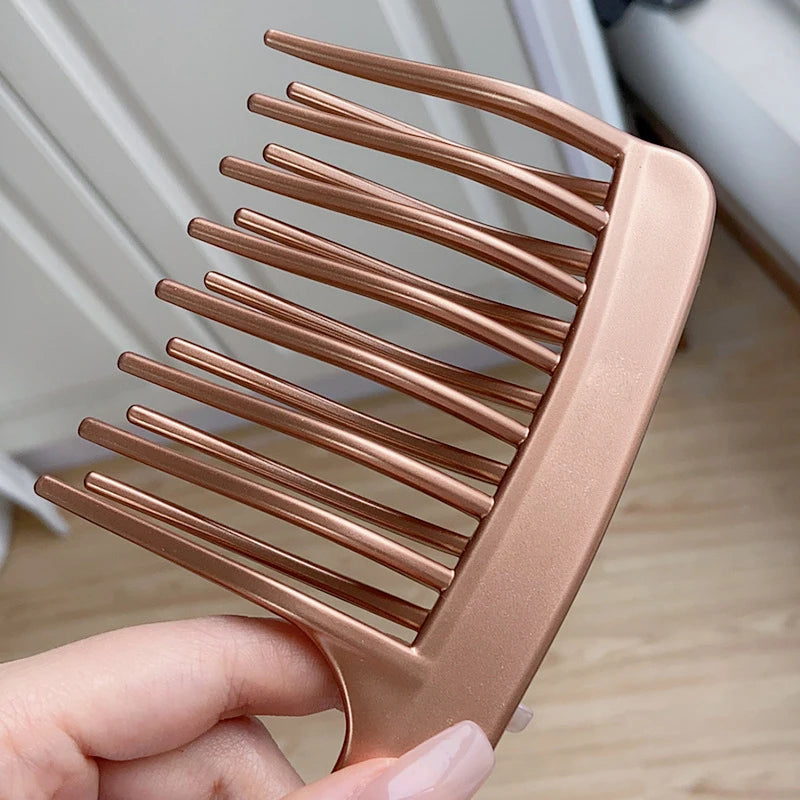 Double Rows Of Wide Tooth Comb Long Hair Curly Hair Fluffy Styling Tool Special Hair Comb Anti-static Hairbrush