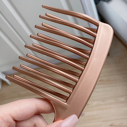 Double Rows Of Wide Tooth Comb Long Hair Curly Hair Fluffy Styling Tool Special Hair Comb Anti-static Hairbrush