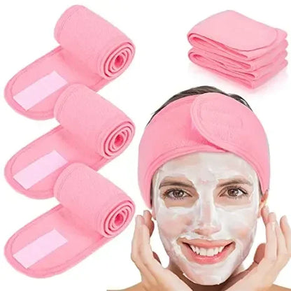 Adjustable Head Band Women Spa Wide Hairband Yoga Bath Shower Makeup Wash Face Cosmetic Headband Soft Toweling Hair Accessories