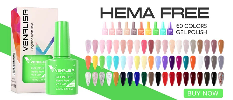 Venalisa TPO FREE HEMA FREE Nail Color Gel Polish CANNI Manicure Factory Nail Lacquer Led UV Soak off Color Gel Varnish Lacquer