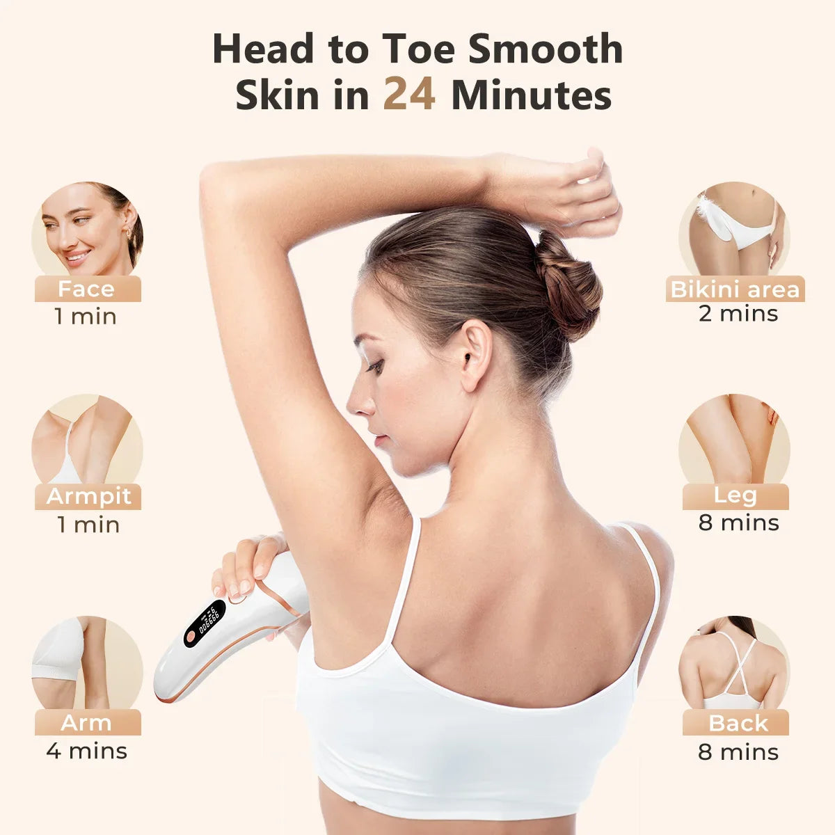 Noreter  999000 Flashes Laser Hair Removal Painless Permanent Photoepilation for Men Women Trimmer Electric Depilador