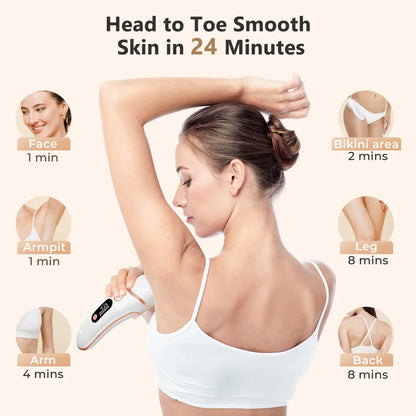 Noreter  999000 Flashes Laser Hair Removal Painless Permanent Photoepilation for Men Women Trimmer Electric Depilador