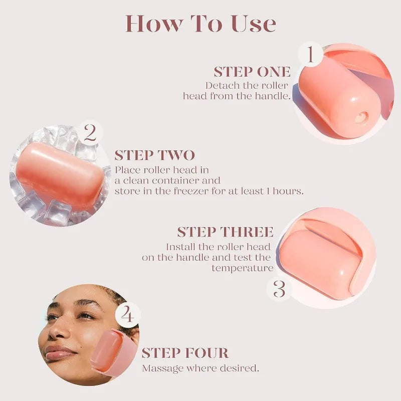Ice Massager Roller for Face & Body: Lifting, Tightening & Stress Release – Women Skin Care Beauty Tool