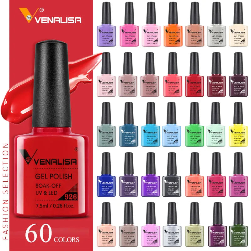Venalisa TPO FREE HEMA FREE Nail Color Gel Polish CANNI Manicure Factory Nail Lacquer Led UV Soak off Color Gel Varnish Lacquer