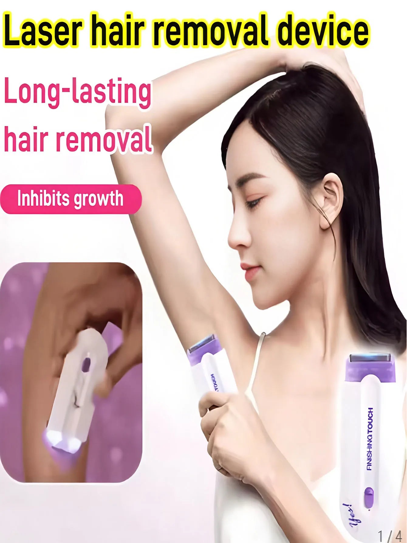 Professional female facial, leg, bikini, hand, body, electric shaver, hair removal device